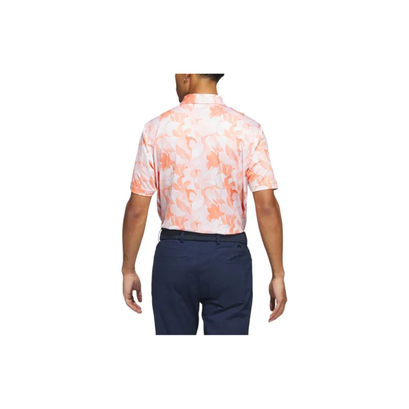 Adidas Polo Shirts Men Fusion Coral Pink-5