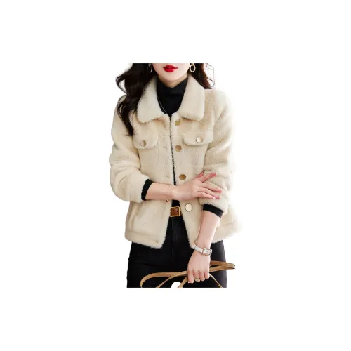 Still quiet Velvet Jackets Women's Beige