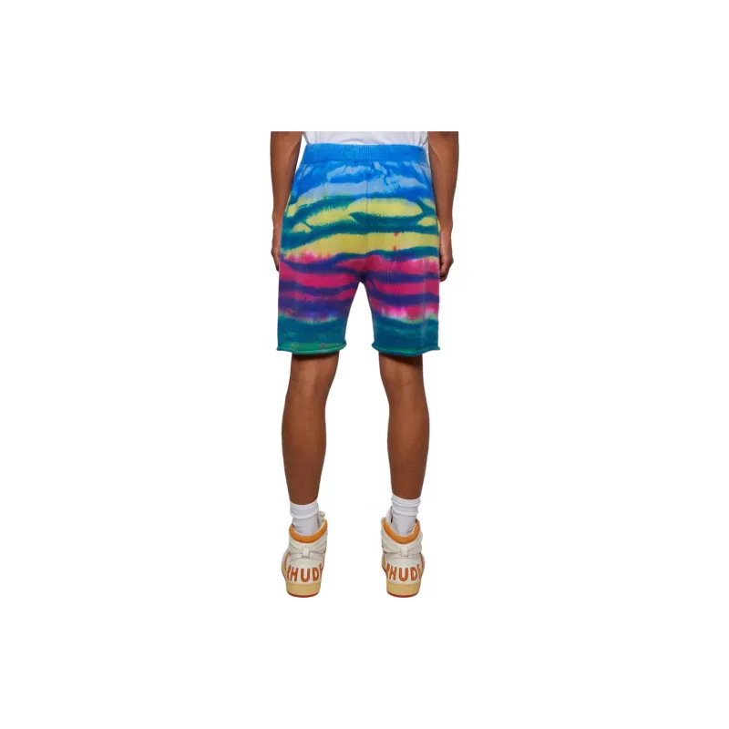 The Elder Statesman Frank Striped Cashmere Shorts-3