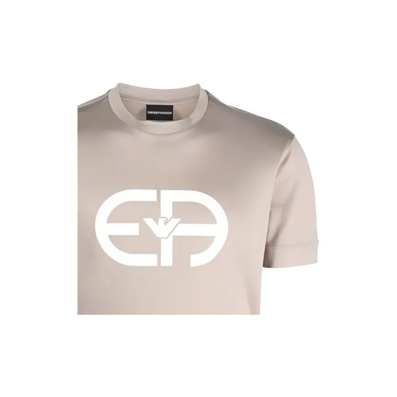 EMPORIO ARMANI Lyocell blend Jersey T shirt With Oversized Ea Logo-6