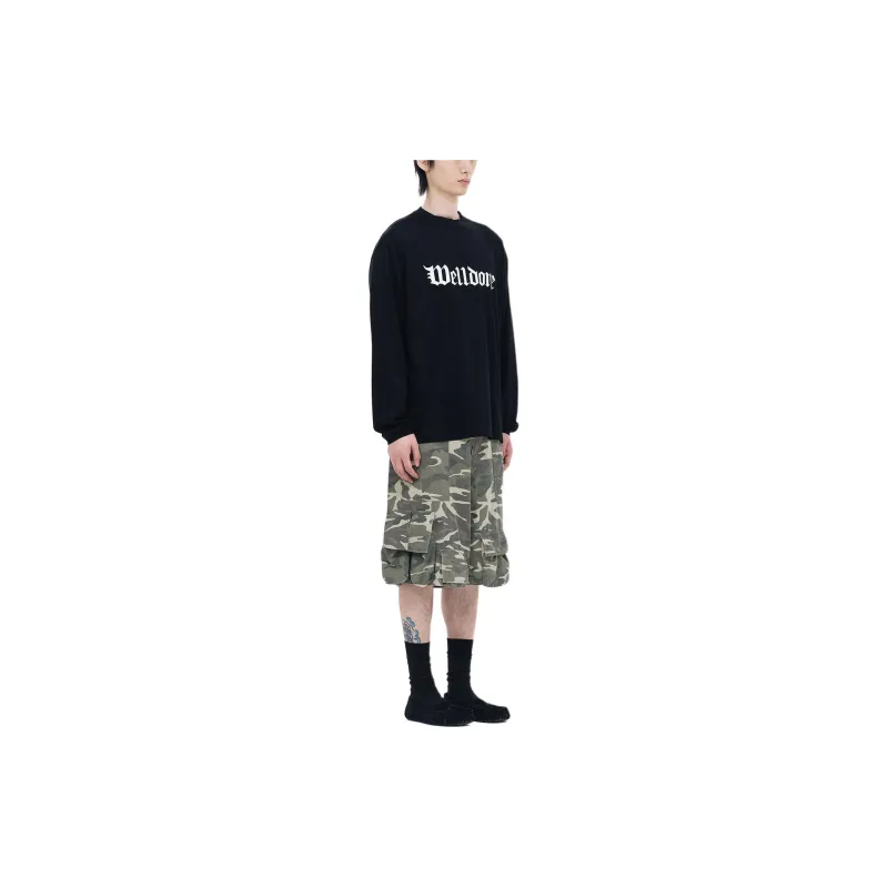 WE11DONE SS24 T Shirt Unisex Black-4