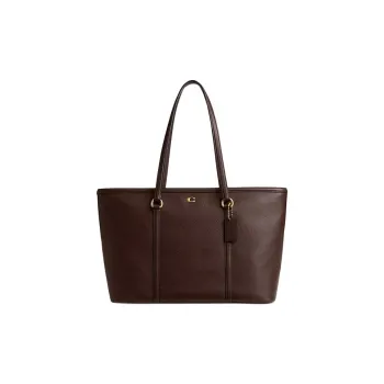 COACH Legacy Pebbled Leather Tote Bag Shopping Bag Handbag Shoulder Bag Women's Maple Leaf Red
