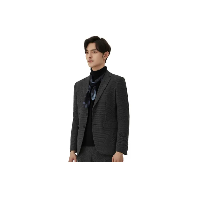 ZIOZIA Business Suits Men Navy Blue-1