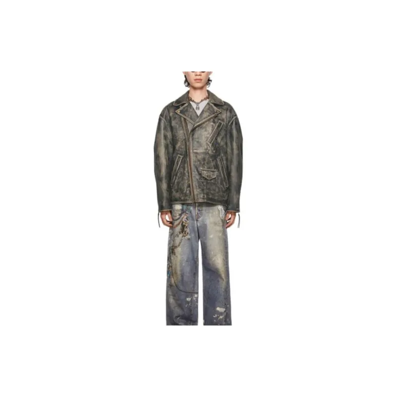 Acne Studios Biker Leather Jacket-1
