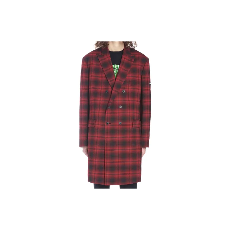 Balenciaga Business Suits Coats Men's Red-2