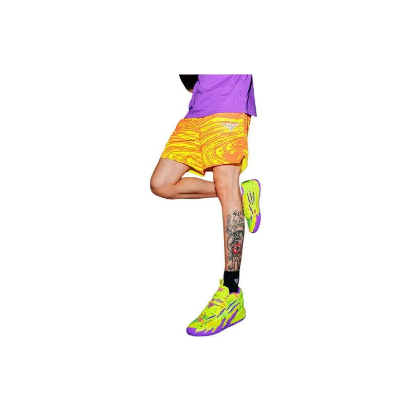 PUMA x MELO Casual Shorts Men's Yellow-5