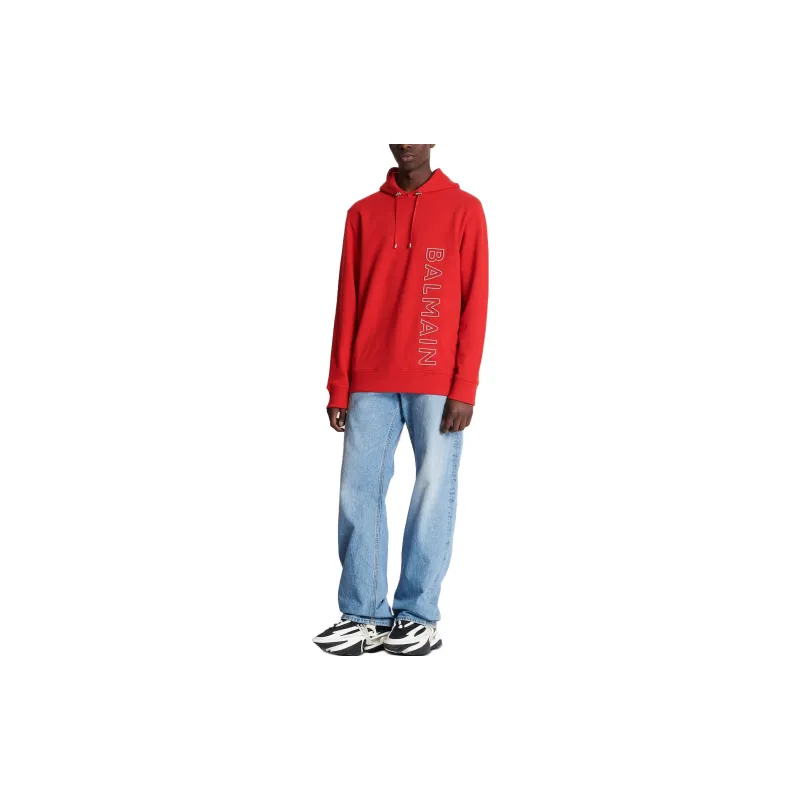 BALMAIN Sweatshirts Men Red-1