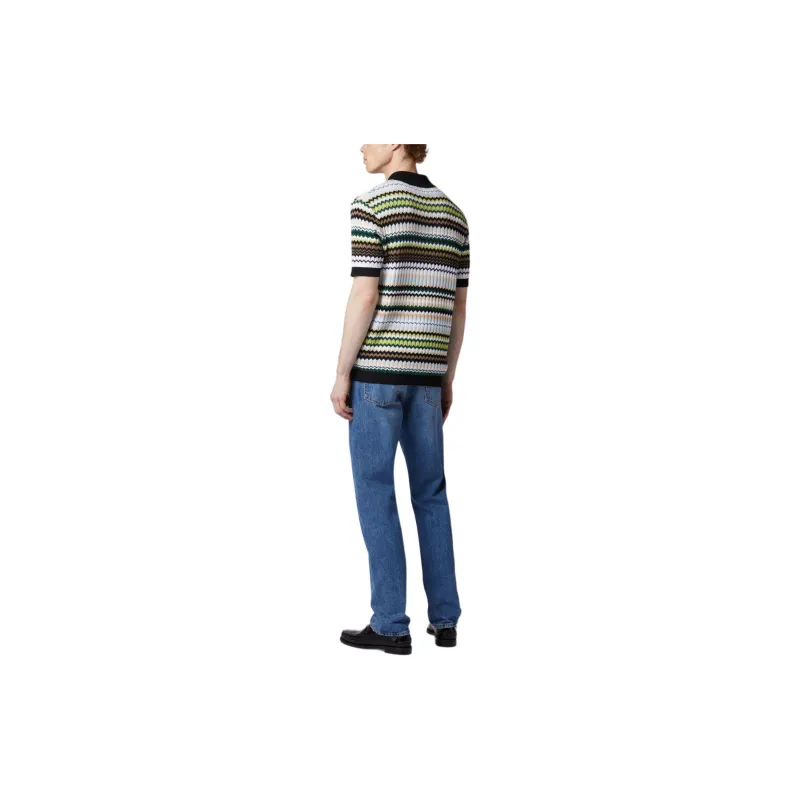 MISSONI Five-pocket-denim Mit Einsatz In Zickzackoptik Jeans Men's Blue-2