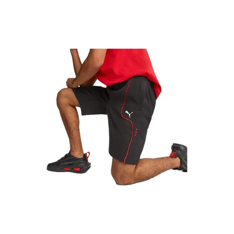 PUMA FERRARI RACE Casual Shorts Men Black-4