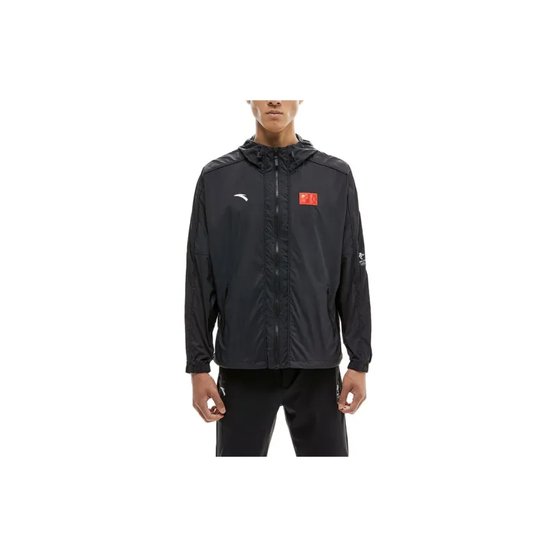 ANTA National Flag Jackets Unisex Black-2