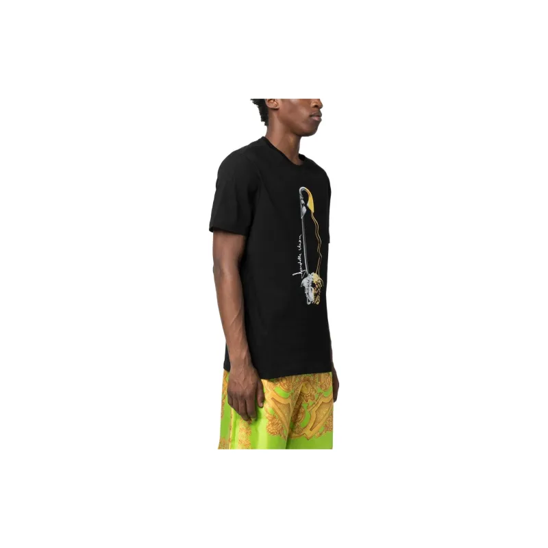 VERSACE Safety Pin Graphic T Shirt-3