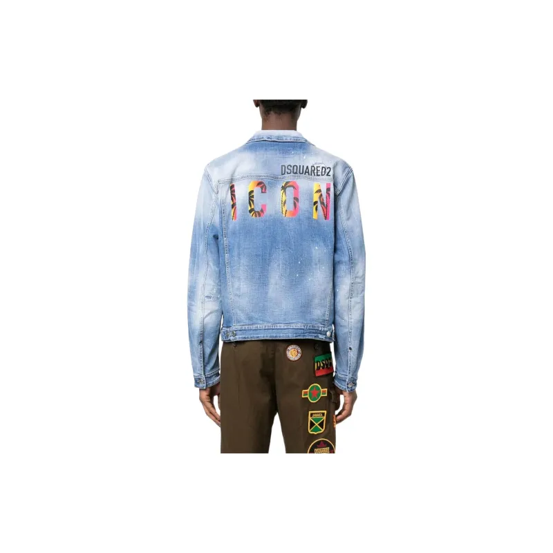 DSQUARED2 Logo print Denim Jacket-2