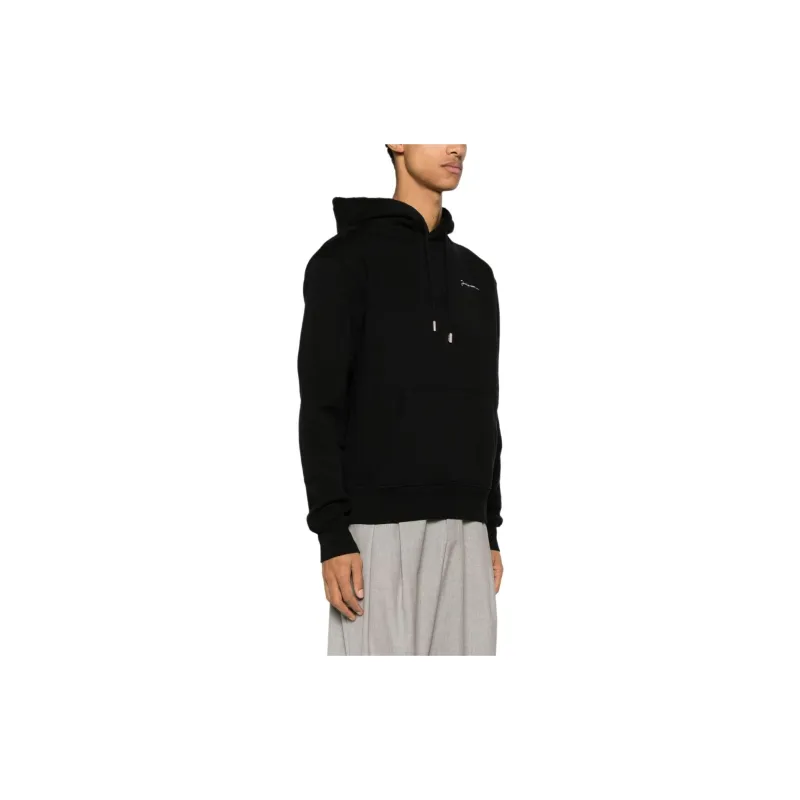 Jacquemus Logo Embroidered Drawstring Hoodie-5