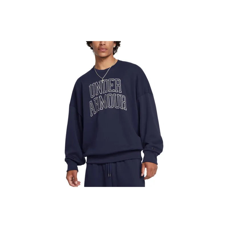 Under Armour Icon Heavyweight Terry Sweatshirt Men's Marine Blue-2