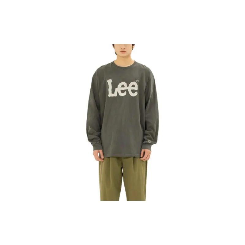 Lee T Shirts Unisex Charcoal-2