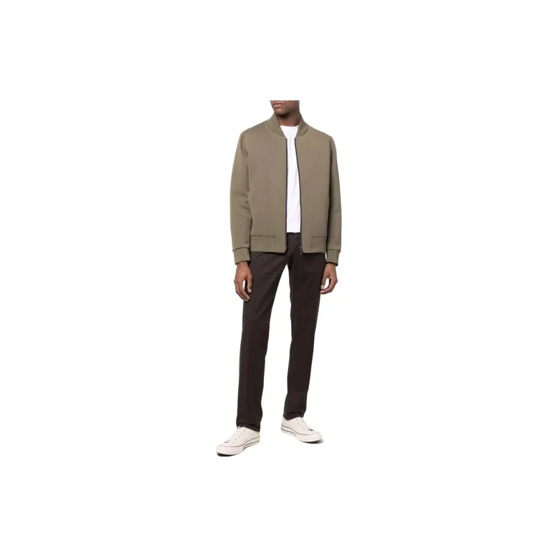 HARRIS WHARF LONDON Two pocket Zip up Bomber Jacket-1