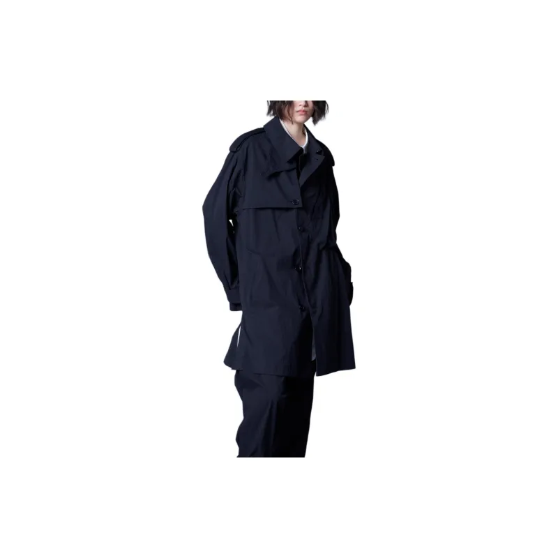 Yohji Yamamoto Ground Y FW24 Trench Coat Unisex Black-9