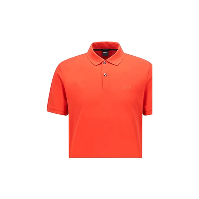 HUGO BOSS Polo Shirts Men Bright Orange-4