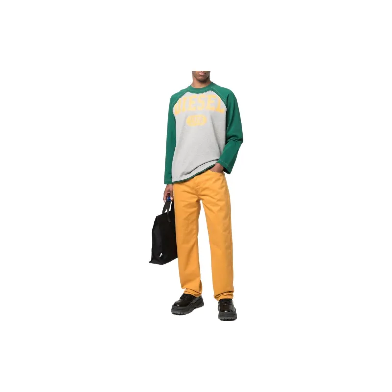 DIESEL Sweatshirts Men Gray Green-1
