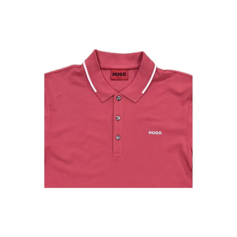 HUGO BOSS Logo appliqué Piqué Polo Shirt-1