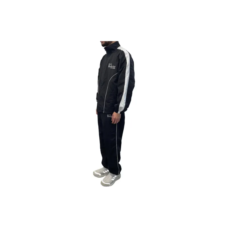 JOEGUSH My Cat Is Rockstar Nylon Track Jacket Jackets Coats Unisex Black-5