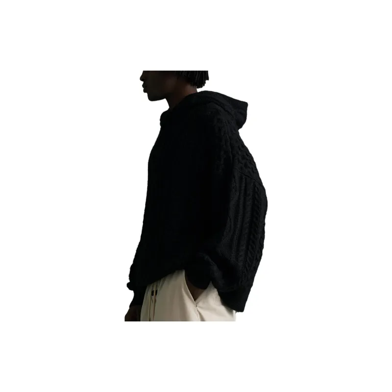 Fear Of God Essentials Cable Knit Hoodie-4