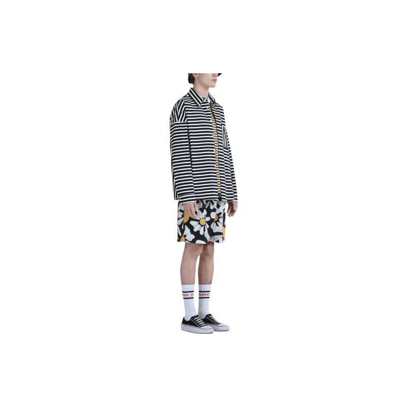 MARNI Striped Crewneck T-Shirt-3