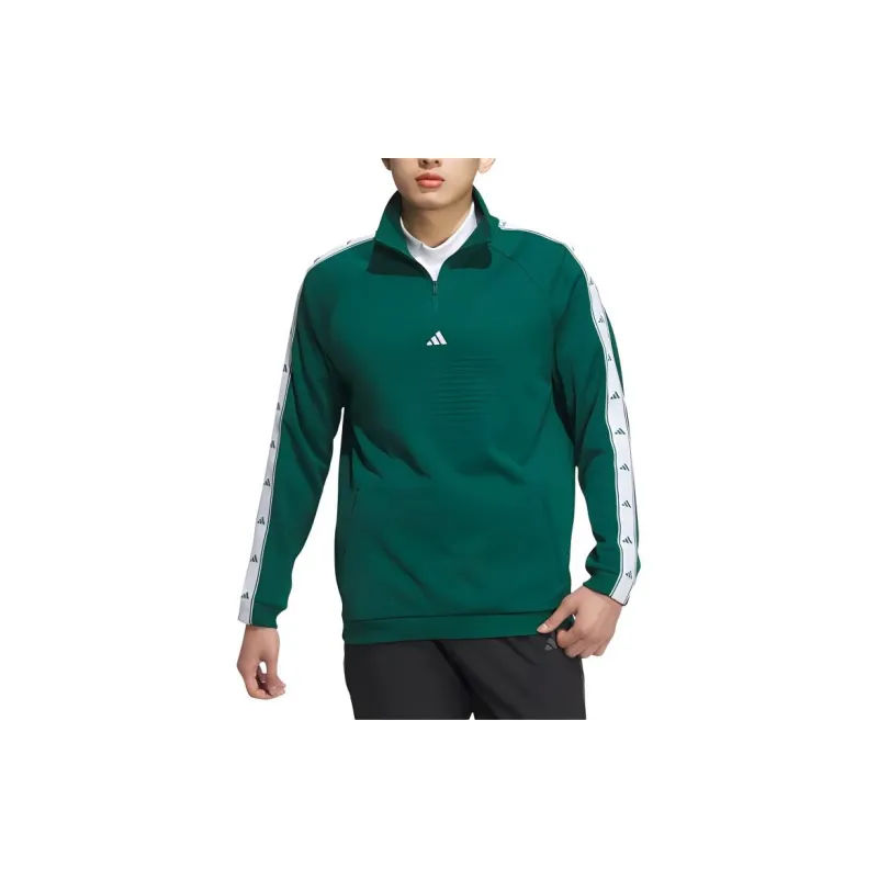 Adidas AEROREADY Thermal Fleece Sweatshirt Unisex University Green-6