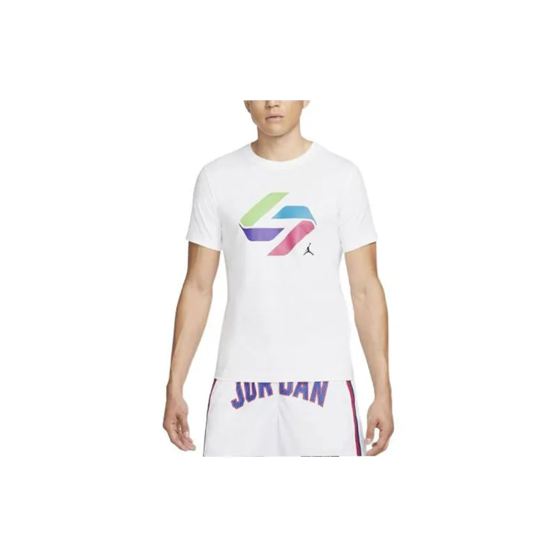 Jordan T Shirts Men White-2