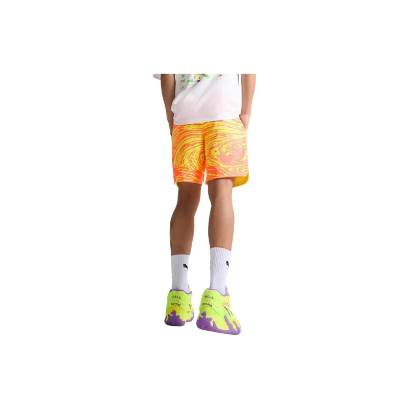 PUMA x MELO Casual Shorts Men's Yellow-4