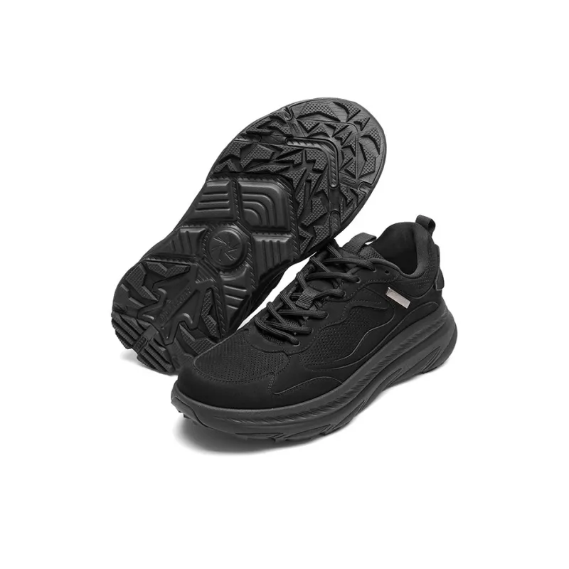 RED DRAGONFLY Height Increasing Low Top Casual Running Shoes Men's Black Khaki White-5