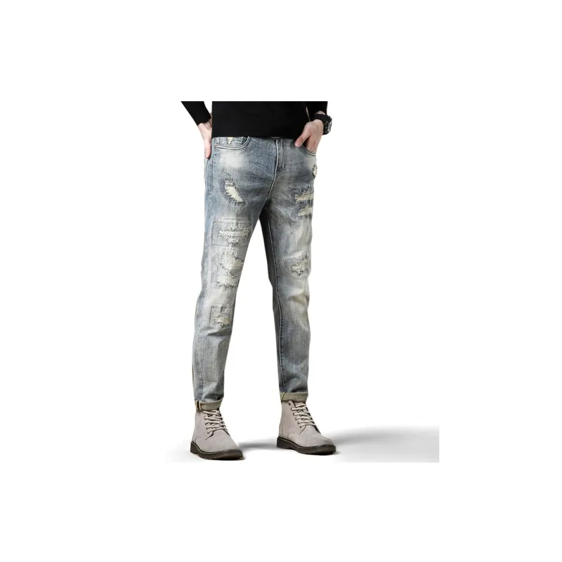 FAIRWHALE Jeans Unisex Denim Blue-5