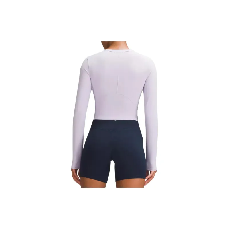Lululemon Nulu™Cropped Collection Shirt Women's Lilac Oil-1