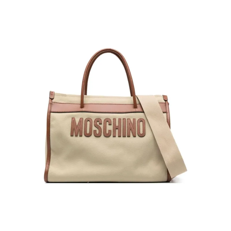 MOSCHINO Logo Patch Tote Bag-3