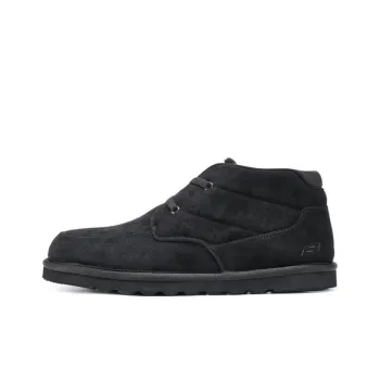 Skechers SKECHERS MENS USA Anti Slip Wear Resistant Mid Top Casual Shoes Men's Black