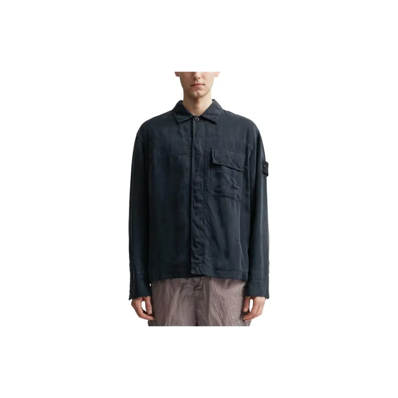 STONE ISLAND SS24 Shirt Men's Marine Blue-2