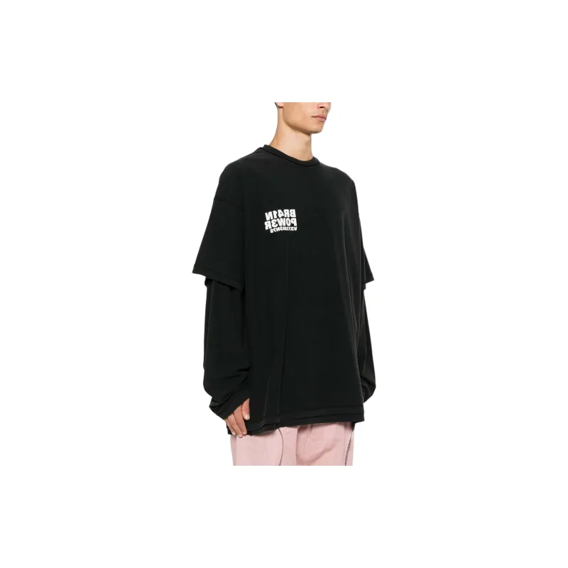 Vetements Brainpower Inside Out Layered Long Sleeve-3