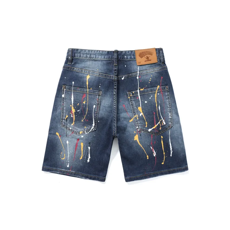 SANTASTIC Denim Shorts Men's Blue-1