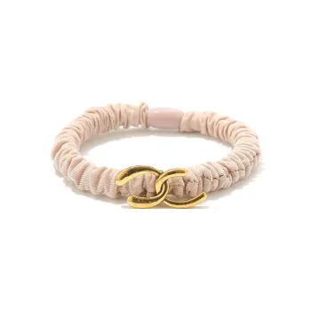 Like A Dream Everyday Commute Metal Letter Small Intestine Hair Tie High Stretch Hair Tie With Bobby Pin Women's