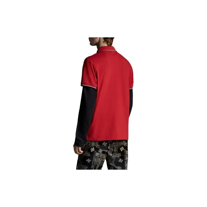 Moncler Polo Shirts Men Red-2