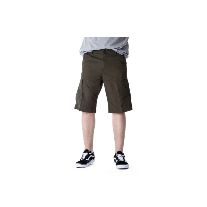 Carhartt WIP Logo Patch Knee Length Cargo Shorts-2