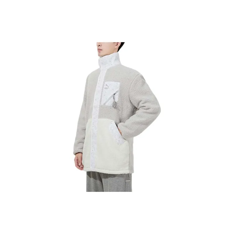 PUMA Velvet Jackets Unisex Light Gray-3