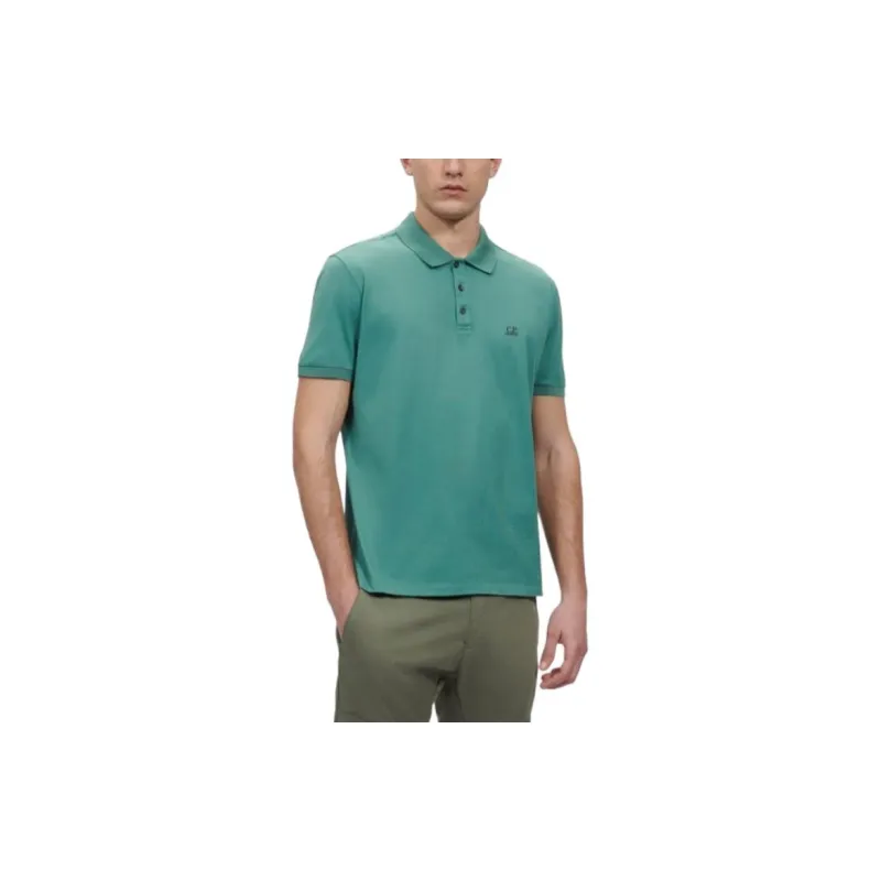 C.P.Company Chest Logo patch Polo Shirt-1