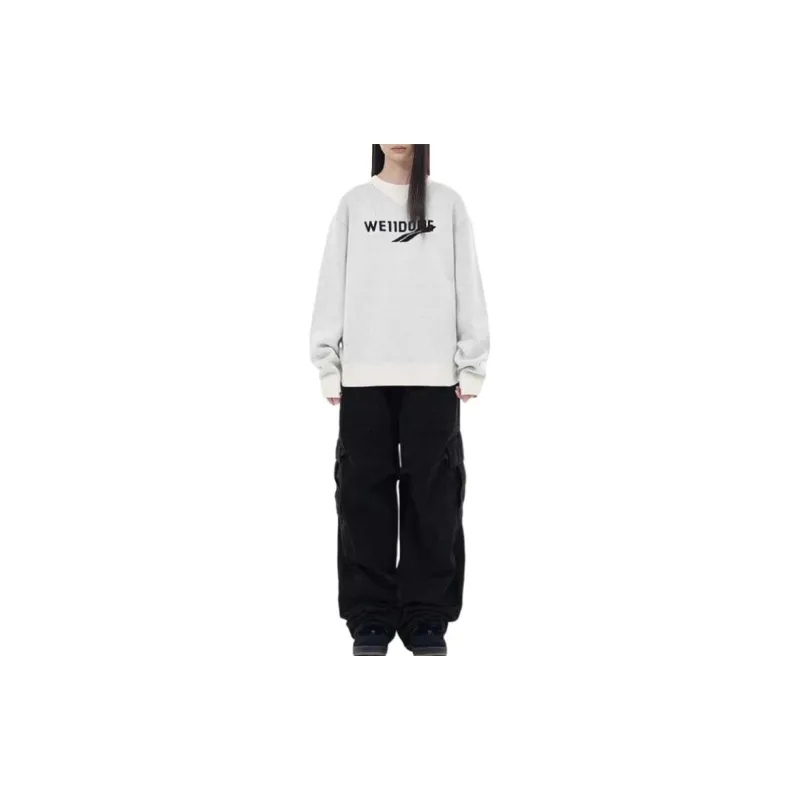 WE11DONE Logo Intarsia knit Crew neck Jumper-2