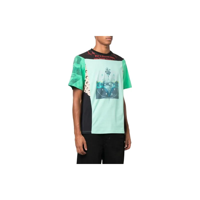 Marine Serre T Shirts Men Green-2