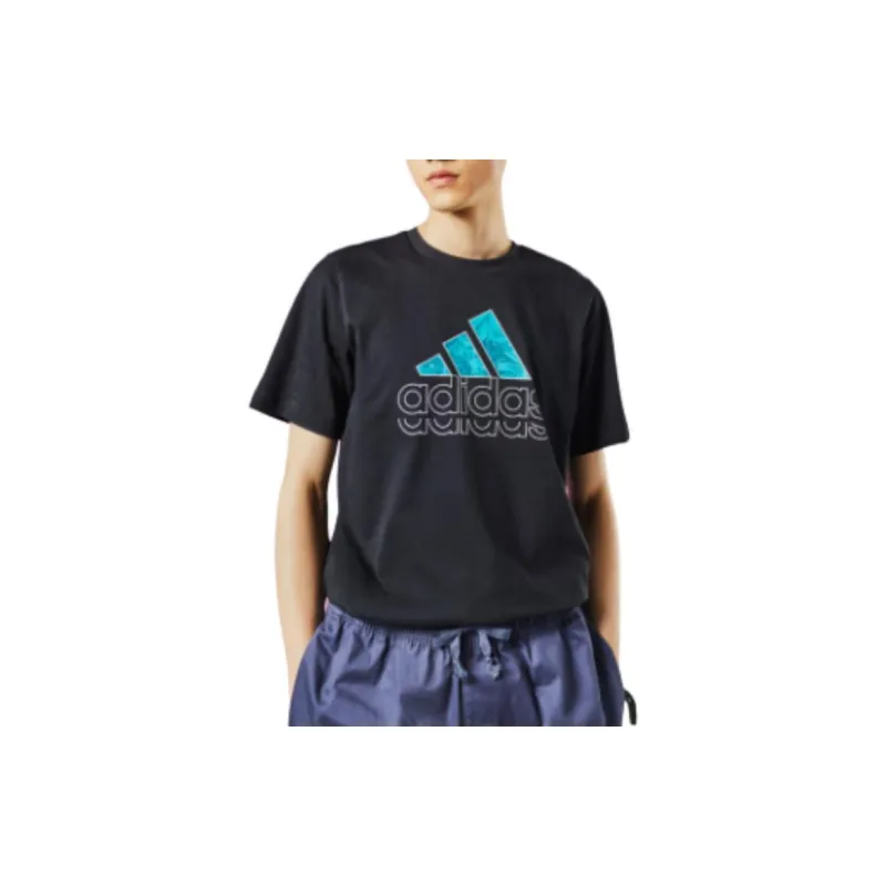 Adidas T Shirt Men's Black/White-3
