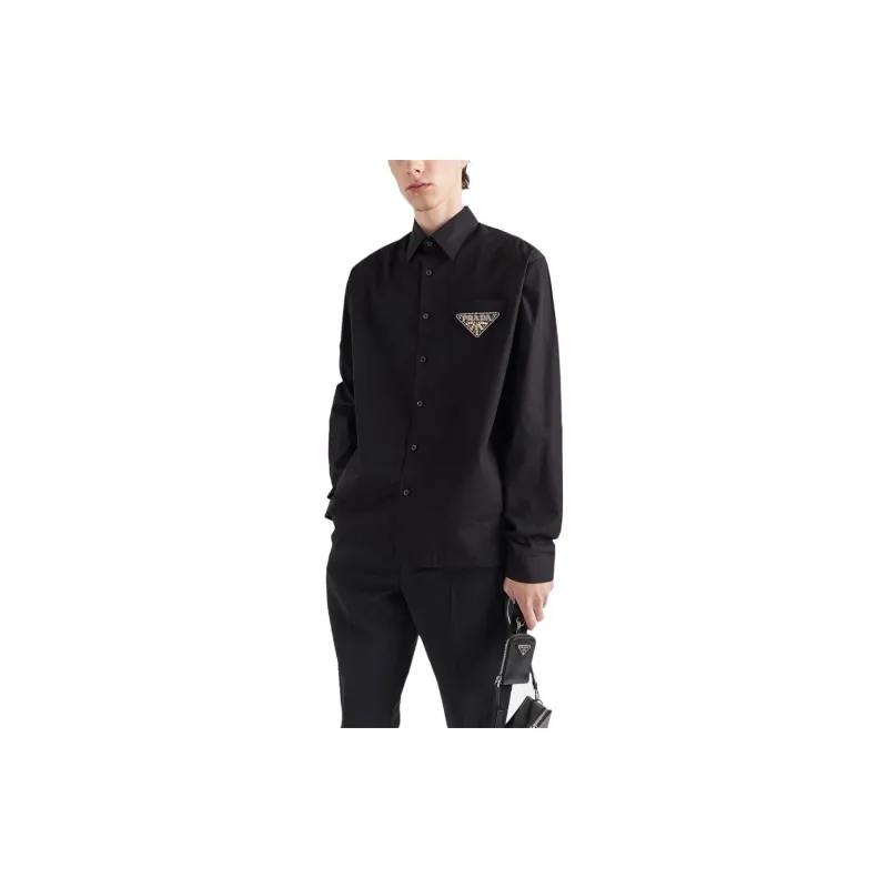 PRADA Shirts Men Black-3