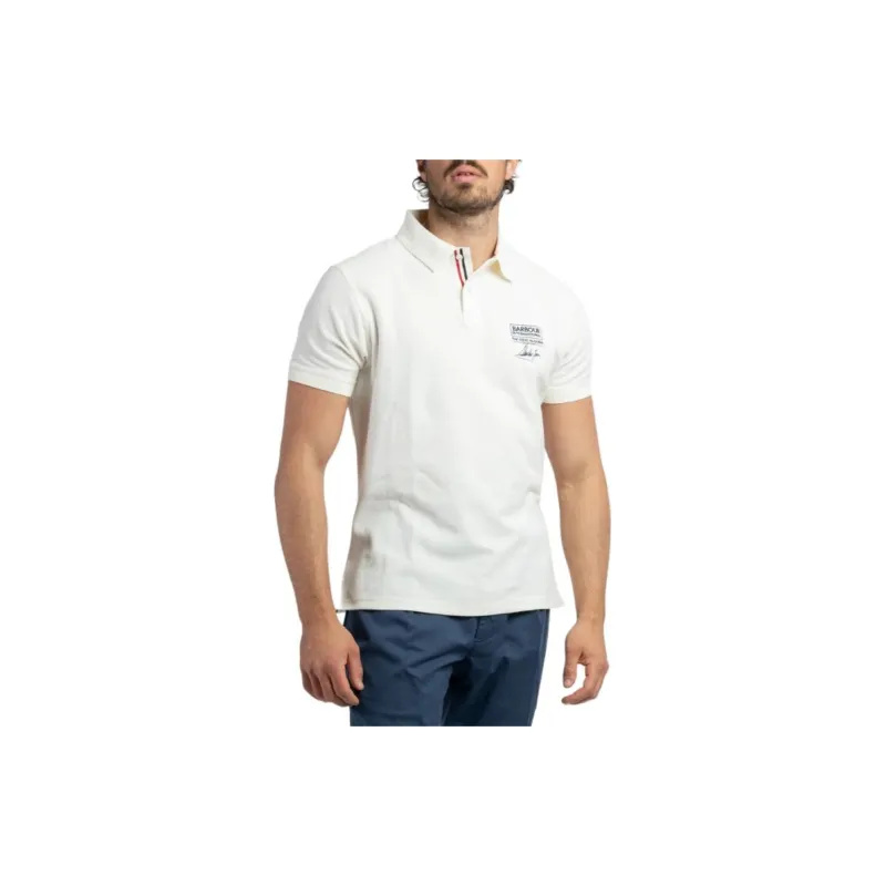 BARBOUR Polo Shirts Men White-2