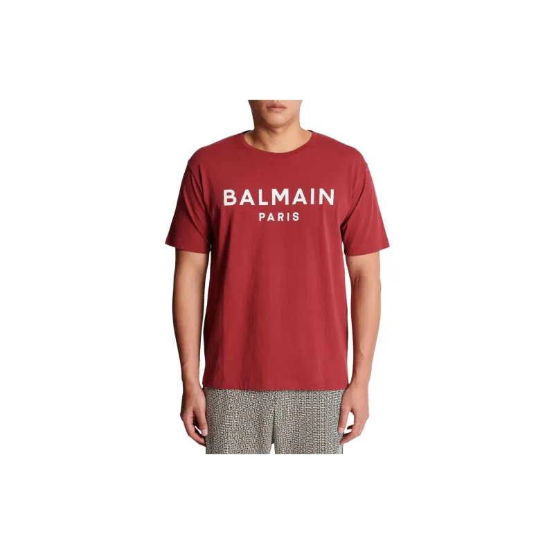 BALMAIN T-Shirts Men Red-2