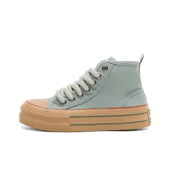 Warrior Anti Slip Wear Resistant Breathable Lightweight Height Increasing High Top Canvas Shoes Women's